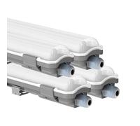 Lumière de Bain Lampe D'Extérieur Lampe Humide LED Garagenleuchte 4er Set