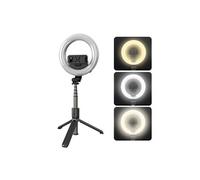 Lumière de beauté LED Mini Selfie Ring Light 6 3 modes d'éclairage dimmable avec obturateur à distance
