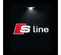 Lumière De Bienvenue Led Avec Logo De Porte De Voiture, Pour Audi A4 B5 B6 B7 B8 B9 A1 A3 8v 8p 8l A6 C5 C6 C7 A5 A7 A8 Q3 Q5 Q7 Tt S3 S6 Sline Quattro-4pcs-Sline