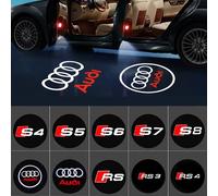 Lumière de bienvenue Led avec logo de porte de voiture, pour Audi A4 B5 B6 B7 B8 B9 A1 A3 8V 8P 8L A6 C5 C6 C7 A5 A7 A8 Q3 Q5 Q7 TT S3 S6 Sline Quattro 4PCS