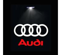 Lumière De Bienvenue Led Avec Logo De Porte De Voiture, Pour Audi A4 B5 B6 B7 B8 B9 A1 A3 8v 8p 8l A6 C5 C6 C7 A5 A7 A8 Q3 Q5 Q7 Tt S3 S6 Sline Quattro-2pcs-Audi No Circle