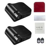 Lumière De Bienvenue Pour Portière De Voiture - Projecteur D'ailes Du Diable 6,7 X 7 Cm | Sans Fil - Capteur Infrarouge | Lumière Ambiante LED | Décoration De Voiture D'Halloween | Paire De Matériaux