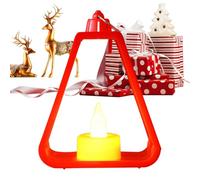 Lumière de bougie - Lanterne LED de 3,94 pouces pour ambiance confortable, éclairage de nuit décoratif avec fonction piquante, charme rustique pour les chambres, cour, porche,