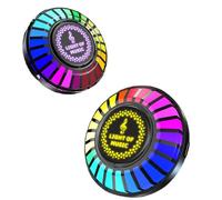 Lumière de Captage de Son RVB Ronde Colorée, Diffuseur D'arômes, Lumières de Captage Activées par la Voix pour Fête de Voiture avec éclairage Stéréoscopique, Démarrage à Une