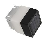 Lumière de capuchon poteau LED à énergie solaire détection automatique la pour patio éclairage chaud décoratif avec panneau haute efficacité