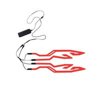 Lumière De Casque De Moto - Bande De Casque LED, Indicateur De Signal À Trois Modes | Autocollant Flexible De Lumières De Sécurité pour Conduite, Accessoire Haute Visibilité avec Scénario De