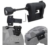 Lumière de Casque Tactique (3.0) Éclairage IR 2 Supports de Casque Lumière de Signalisation de Survie Pliable for la Chasse Airsoft Accessoires de Casque Airsoft Sports de Plein air(Black)