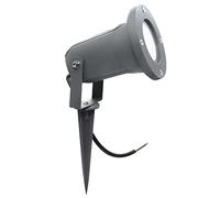 Lumière de Chemin avec Piquet, GU10 8W Projecteur de Jardin LED Spot Étanche IP65, 580 lumens Projecteur LED de Jardin Blanc Chaud 3000K pour Pelouse, Cour Externe (GRIS LUMIÈRE 3000K)