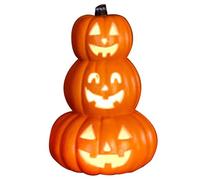Lumière de Citrouille avec Visage de Diable Face à 3 Niveaux DÉCORD LED PUMPINE APPERSION IMPRÉPLACE 9, 5X13, 4 Pouces Lumières d'halloween chauffantes pour intérieur extérieur