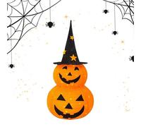 Lumière de Citrouille d'halloween - Lampe de Nuit opérationnelle avec Batterie avec Chapeau de Cylindre | Lampe de décorations d'automne atmosphérique pour Inside Out | Décoration d'halloween pour Le