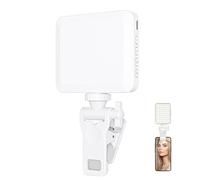 Lumière De Clip De Téléphone | Clip De 2000 Mah Sur Selfie Pour - Attachement De Selfies Rechargeables, Enregistrement Vidéo Pour Vlog, Rendu De Couleur Haute, Vie De La Batterie Prolun