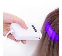 Lumière de Colle UV D'extension de Cheveux 405nm, Colle D'extension de Cheveux 18W Colle Sèche Rapide Colle de Cheveux Lumière UV, Lampe UV LED D'extension de Perruque à (WHITE)