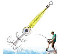 Lumière de crochet squid imperméable - Kit de Lure LED électronique avec crochets pour parapluies | Accessoire de pêche en eau salée pour cuttlefish, poulpe, Sea Angling Attractant | Squid Jig Hooks