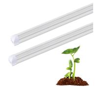 Lumière de culture Tube T8 LED spectre complet 60 cm | Accessoires de jardinage basse consommation pour serre, bureau, jardin, balcon, appartement d'intérieur - Serre