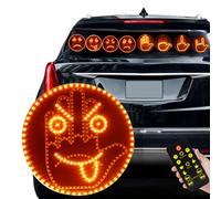 Lumière de Doigt et d'Expression pour Voiture, Panneau LED de Rage pour Voiture, 2 en 1