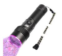 Lumière de du sang, Lampe de poche UV rechargeable, Écran LCD Outil portable d'observation de chemin pour la détection d'urine Polymérisation de résine Maison En plein air Ca