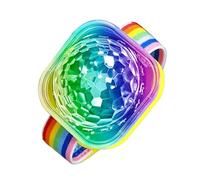 Lumière de fête disco - Montre lumineuse de scène LED activée par le son, lampe de bracelet rechargeable, stroboscope DJ à changement de couleur clignotante | Parfait pour les décorations d'Halloween