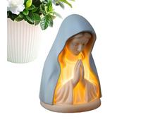 Lumière de Holy Mary - lampe de chevet décorative vierge, statue d'illumination sacrée, accessoire de bureau de protection des yeux doux avec aura sereine | Éclairage de dévotion pour la