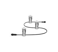 Lumière de jardin LED intelligente avec technologie WiFi - pack d'extension avec 3 points LED pour l'extérieur - couleurs RVB modifiables -