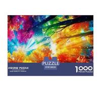 Lumière de la forêt enchantée Puzzle 1000 Pièces Monde Fantastique - Puzzle Relaxant & Éducatif, Parfait pour Soirées en Famille, Poster Et Boîte Inclus, 38x26cm/1000pcs