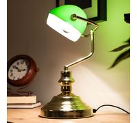 Globo Lampe De Bureau Banker Classique Antique Rétro Nostalgie En Laiton