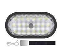 Lumière de lecture intérieure de voiture, lumières LED intérieures,Lampe de lecture d'ambiance de voiture rechargeable par USB avec 6 couleurs - Feux arrière de cyclisme, veilleuse LED d'intérieur