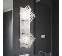 Lumière De L'Escalier Lampe Murale Éclairage de Couloir Chrome G9 Motifs Verre