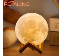 Lumière De Lune Douce Et Chaude,Veilleuse D'accompagnement,Décoration De Chambre,Cadeau D'anniversaire,Pile Bouton,Escales Romantiques,Savoir Chaud - Type 8cm Warm
