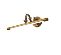 Lumière de miroir de salle de bain vintage, rétro lumière d'armoire de salle de bain en laiton sur miroir lumière avant, applique murale de salle de bain étanche pour miroir coiffeuse, angle réglable