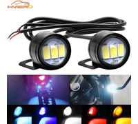 Lumière de miroir œil d'aigle DRL, ampoules de secours pour moteur automobile, clignotant Led, frein de stationnement inversé, lampe de coffre, lumière du jour, étanche, 2 pièces
