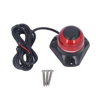 Lumière de navigation pour bateau à LED, lumière de poupe marine IP67 étanche et anti-éblouissement, pliable avec une faible consommation d'énergie de 3 W pour yacht de pêche, (Rouge 2NM 87LM)