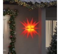 Lumières de Noël avec LED 3 pcs pliable rouge 43 cm