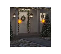 Lumière de Noël avec Piquet LED Pliable Éclairage Décoration Fête Blanc vidaXL