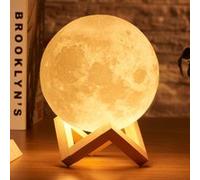 Lumière de nuit Lambert Moon Light 3D Light rechargeable cadeau de contrôle de robinet de 3 couleurs