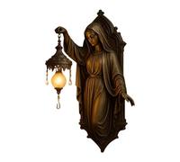 Lumière De Nuit Murale | Éclairage D'Ambiance En Résine Vintage,Applique Murale Moderne D'Intérieur Vierge Marie | Pour Entrée Couloir Bureau Chambre d'Enfant Fête Halloween Noël Vacances Anniversaire