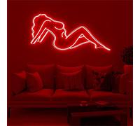 Lumière de nuit néon, néon sexy femme signe, corps de femme signe néon, lumière néon LED décoration murale pour la maison, chambre à coucher, bar, décoration de fête, gradation 12 v