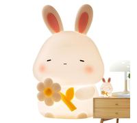 Lumière De Nuit Pour - Lumière De Nuit En Forme De Lapin Mignonne, Lumière Décorative De Chambre D' | Design De Fleur À Main Rechargeable Des Fleurs De Bébé Lumières Nocturnes, Atmosphè