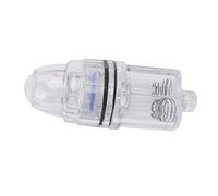 Lumière de Pêche en Profondeur, 2 Anneaux étanches en Plastique Durable alimenté par Batterie Lumière de Poisson Sous-marine Transparente Largement Utilisée pour la Mer (Bleu)