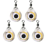 Lumière de pêche sous-Marine, 5pcs en Forme de Feux pêche à LED en Forme d'oeil, Feux Pointe étanche à la Glace, 0, 6 x 1 Pouce Mini attrat leurres, Sport