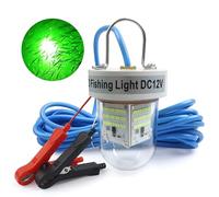 Lumière de pêche sous-marine super lumineuse 50 000 lumens 12 V LED submersible pour pêche de nuit, lumière de chute profonde pour poissons, crevettes, calamars, poissons de piscine et sources de