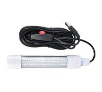 Lumière de Pêche Super Lumineuse 126 LED Lampe de Recherche de Poisson de Nuit sous-Marine 1000lm pour la Pêche en Eau Profonde, IP68 étanche 13W AC12-36V (Blanc 6000 à 6500K)