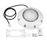 Lumière de piscine LED RVB 30 W 300 LED multicolore sous l'eau lumière vive avec télécommande pour piscines publiques ou privées Coque en plastique IP68 étanche 30 x 30 x 6,5 cm