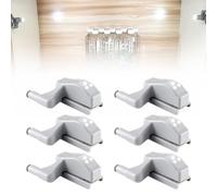 Lumière de Placard Charnière LED Lumière du capteur Lampe de Nuit Penderie Cabinet Armoire Veilleuse Charnière LED Light pour la maison Cuisine Salon Chambre à Coucher (6, Lumière Chaude)