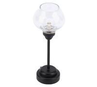 Lumière de Plafond de Poupée, 1:12 Miniature LED Mini Chandelier Doll House Éclairage avec Off Switch for Dollhouse Kitchen Living Room Bar (Balck #12)