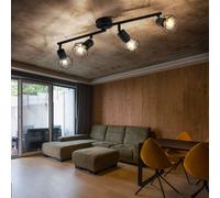 Lumière de Plafond Lampe Noir la Vie Ess Chambre Rétro Cage Lampe Spot Baguette