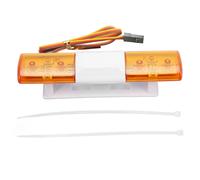 Lumière de Police LED RC, conception de Simulation Simple, 4 Modes, lampe Flash de Police RC, voyant d'avertissement pour voitures RC 1/8 1/10 jaune