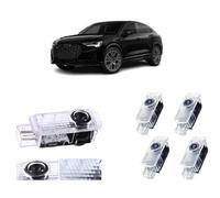 Lumière de Porte pour Audi - 4 Pièces LED Projecteur pour A1/A3/A4/A5/A6/Q3/Q5/Q7/A7/A8/R8/TT (S LI.)