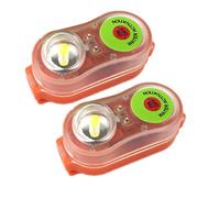 Lumière de position stroboscopique marine à LED 2 pièces - Lumière de localisation de sécurité flottante activée par l'eau | Balise personnelle blanche 3.6V, indicateur étanche pour la natation,