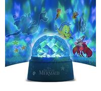 Lumière de Projection Petite Sirène & Ensemble de Stickers Muraux - Marchandise Officielle Disney, Projette un Monde Sous-Marin sur Plafond & Murs