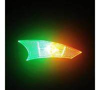 Lumière de rayon de vélo, lumière LED rechargeable, lumière décorative pour vélo de nuit, visibilité de sécurité (coloré)
